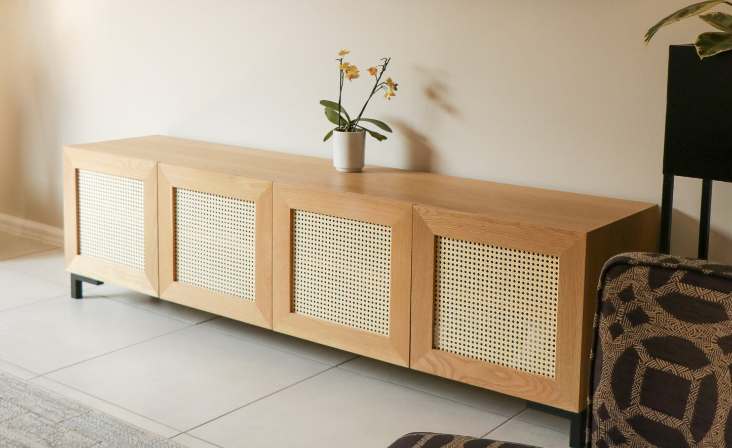 Rattan TV unit