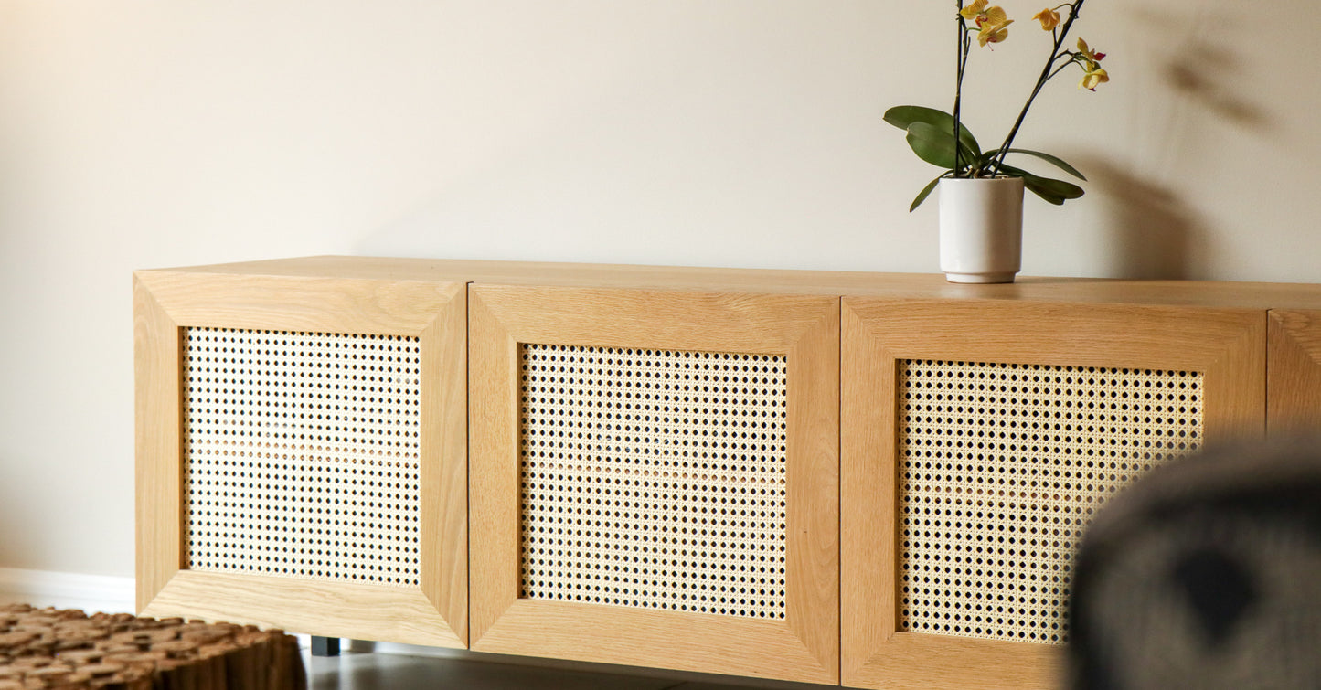 Rattan TV unit